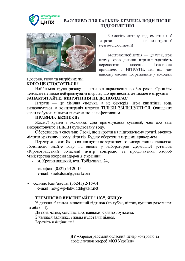  по воді та метгемоглобінемія 0002